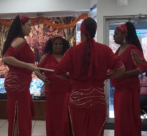 dancing at the book launch