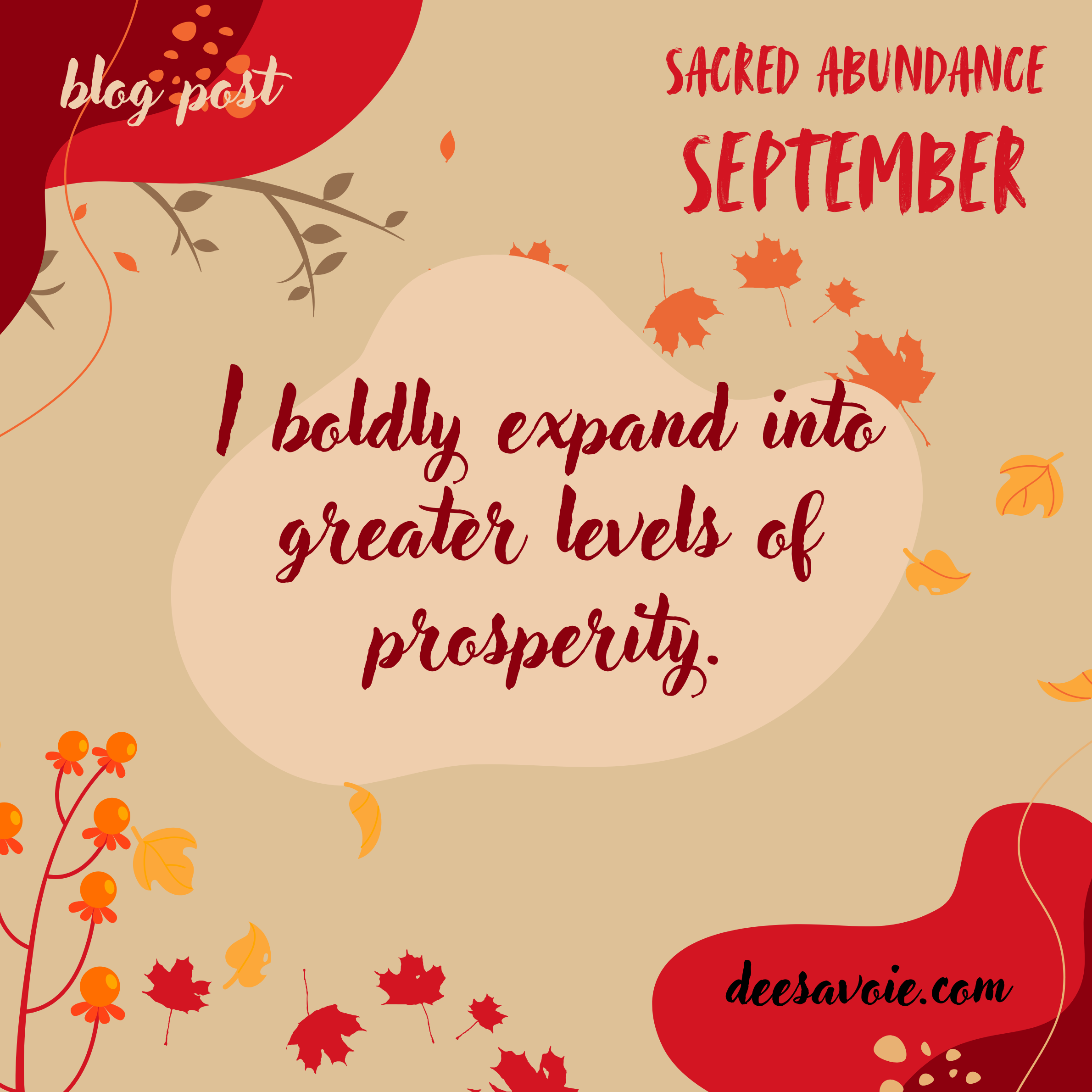 I Boldly Expand into Greater Levels of Prosperity