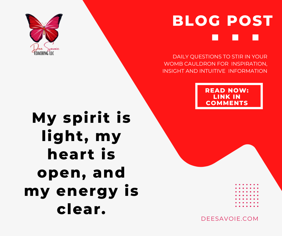 my spirit is light